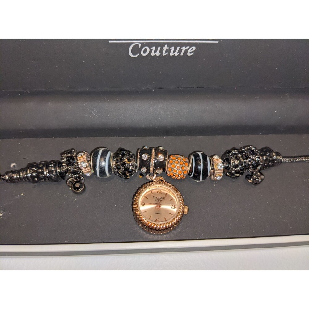 Figaro Couture Watch Charm Bracelet NEW